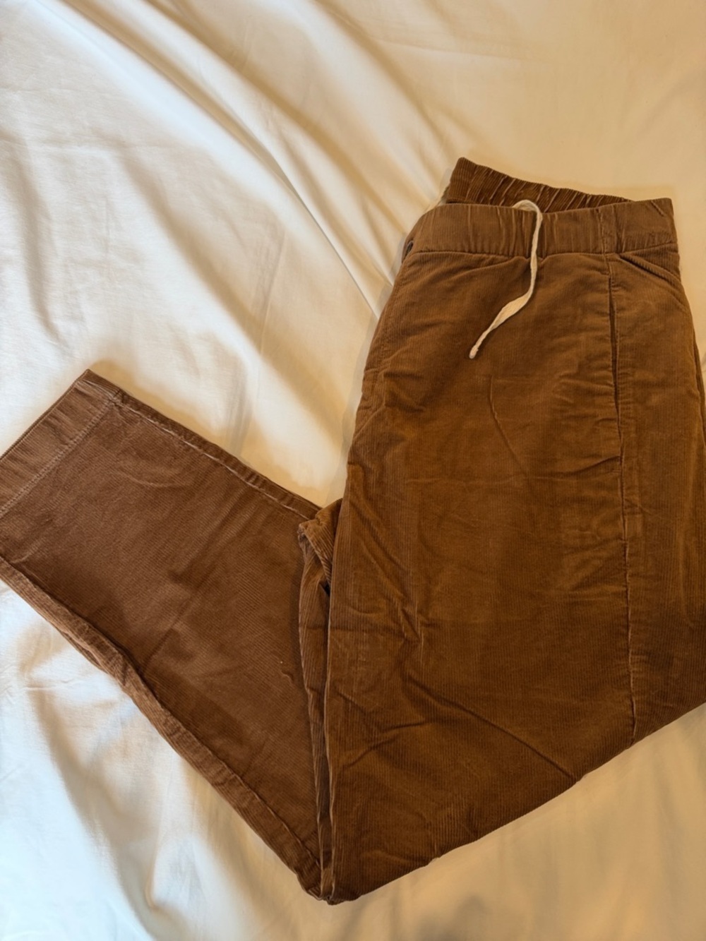 Bonobos Chestnut Brown Corduroy Drawstring Pants